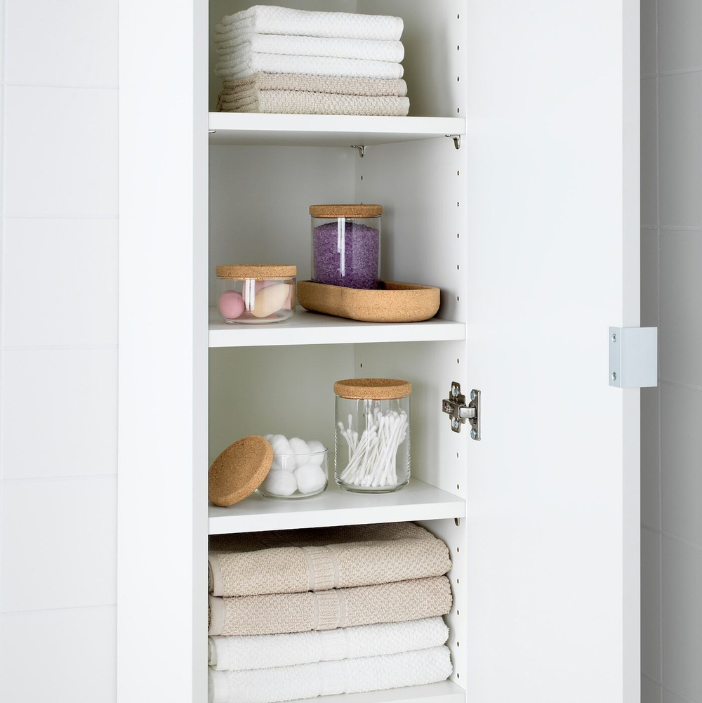 Набор банок с крышками IKEA SAXBORGA (САКСБОРГА), Стекло, Пробка, 4 шт