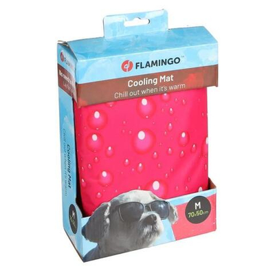 Охлаждающая подстилка M 70 х 50 см, красная, Flamingo