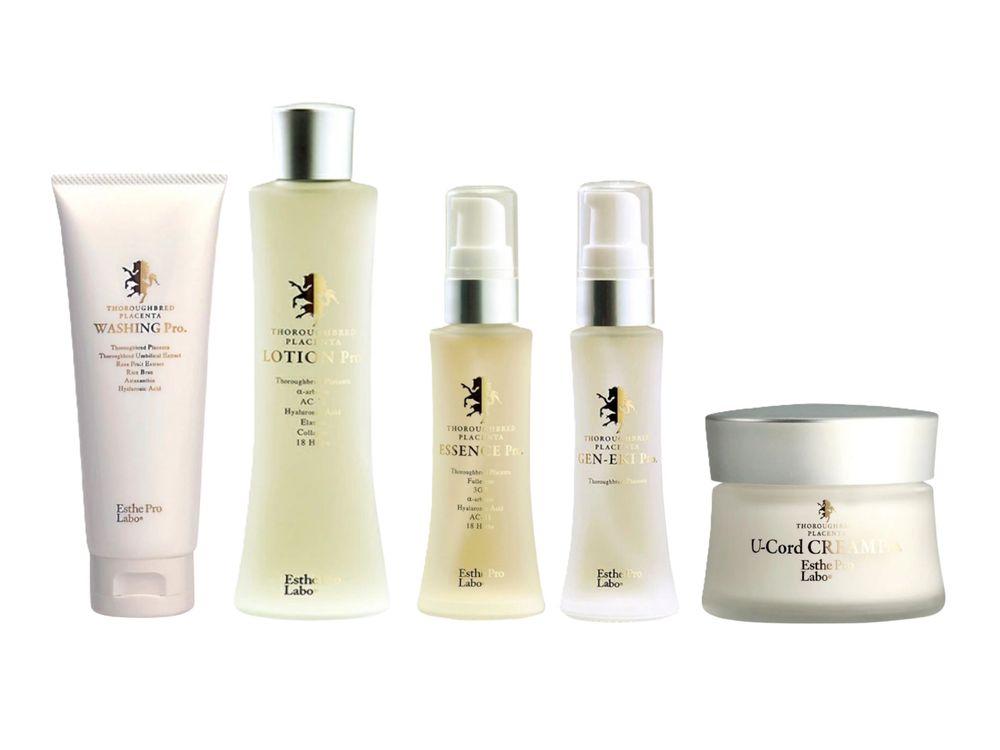 Антивозрастной набор косметики с лошадиной плацентой Esthe Pro Labo Thoroughbred Placenta