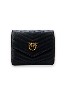 TAYLOR QUILTED WALLET - black