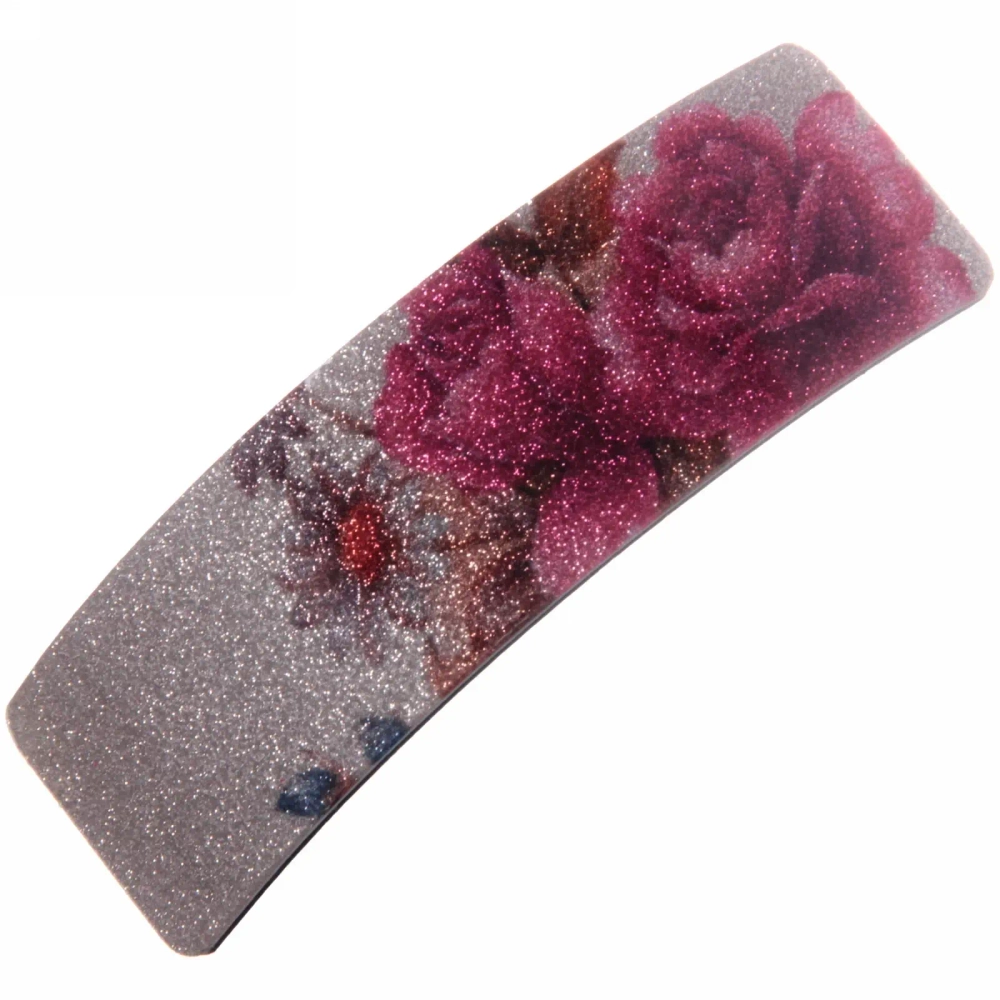 Заколка автомат «Women's style - Элла», 9,5*2,5см, микс 6 цветов