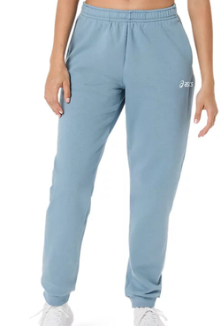 Женские теннисные брюки Asics Logo Fleece - saba blue