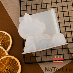 Силиконовый молд 3D «Геометрический мишка Большой»