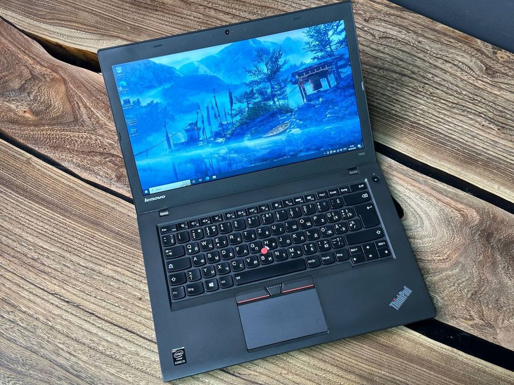 14" Ноутбук Lenovo Thinkpad T450 (1600x900, Intel Core i5-5300U, RAM 4ГБ,SSD 128ГБ, Intel HD Graphics 5500, Win 10Pro)