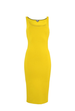 Платье-майка желтое 25-16SS