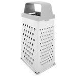 Терка 4 грани 22х11х8,5 см, белая жесть с пластиковой ручкой, BOOMHOUSE (БумХаус) Кварц, 701859