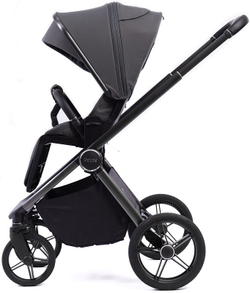 Детская коляска Peppy Monaco 3 в 1 с автокреслом Verona Beige Antrazit (графитовый), рама серая