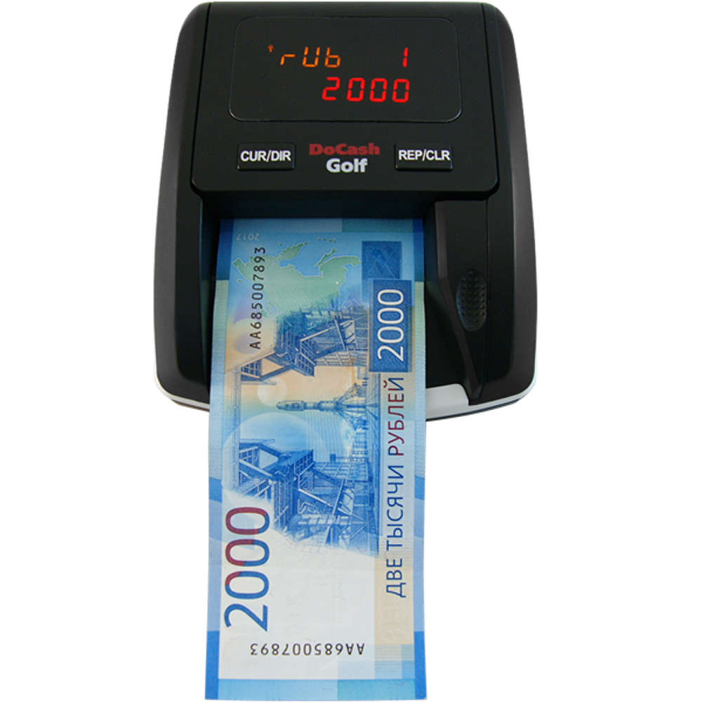 Автоматический детектор банкнот DoCash Golf RUB с АКБ с доставкой по ...