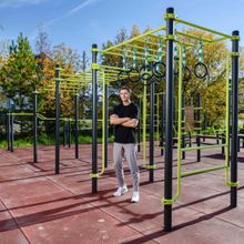 W358 GTO Рукоход с изменением высоты с подвижными кольцами (разноуровневый) ZAVODSPORTA