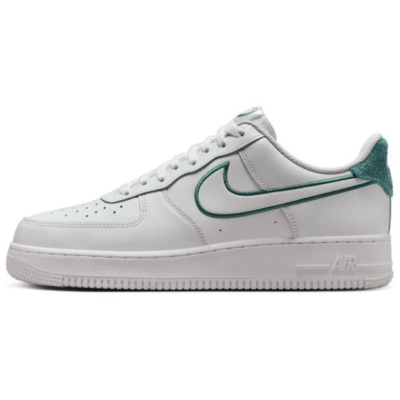 Nike Air FORCE 1 Кроссовки для скейтбординга Низкие Бело-зеленые Мужские