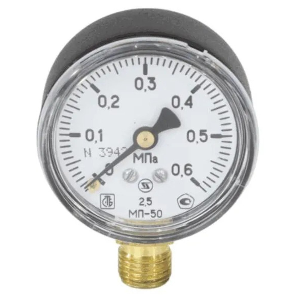 Манометр ЗТП МП-50 радиальный Дк50мм 0-0,6 МПа кл.2,5 G1/4"
