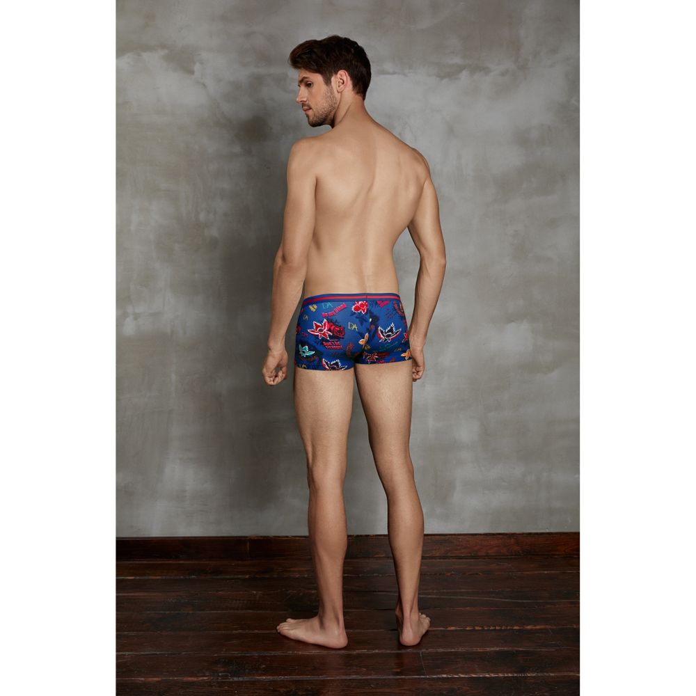 Мужские трусы боксеры синие с принтом Doreanse 1798