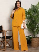 Костюм брючный Амира (горчица) К15590-27М LT Collection