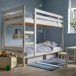 Кровать двухъярусная - IKEA MYDAL/ МИДАЛ ИКЕА, 90x200 см, белый