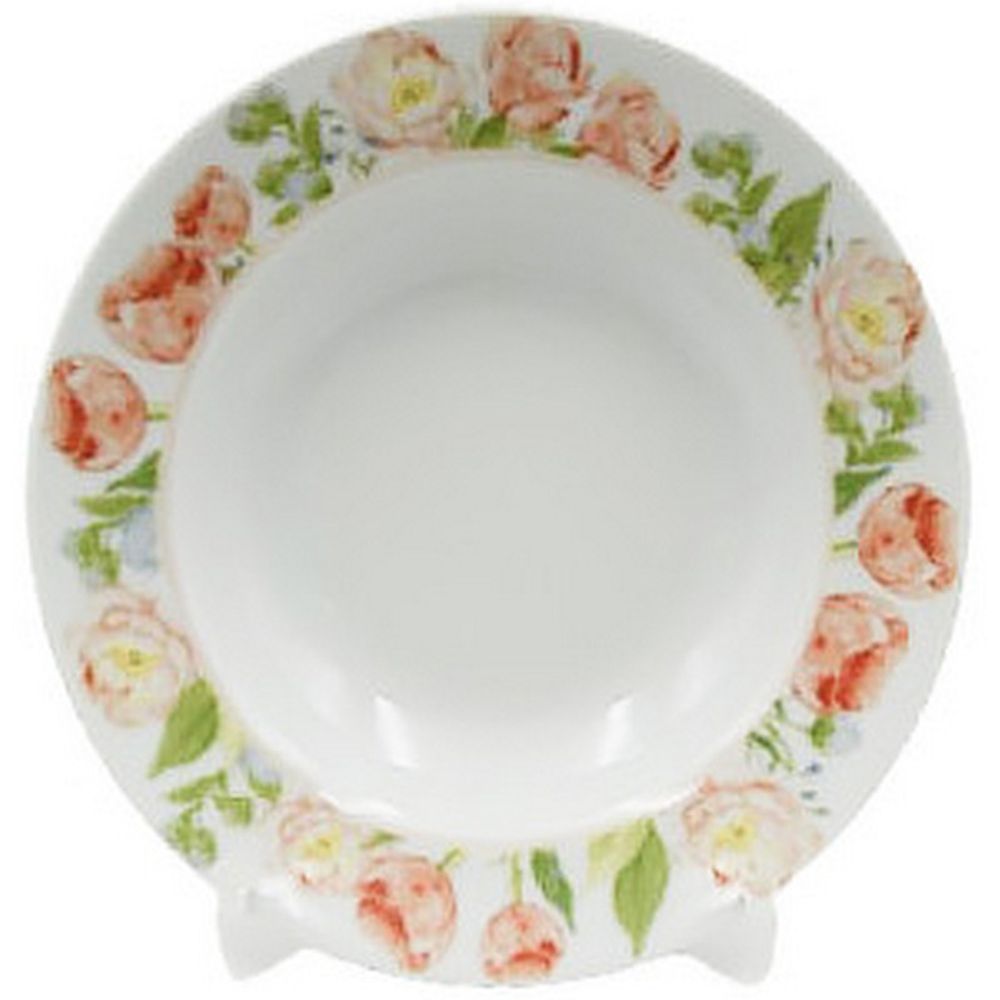 Тарелка глубокая 20см "ГНОМЫ ЦВЕТОЧНЫЙ ДВОРИК (Идиллия)" 250мл, Беларусь.