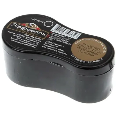 Губка для обуви ЭФФЕКТОН - Компакт, цвет черный