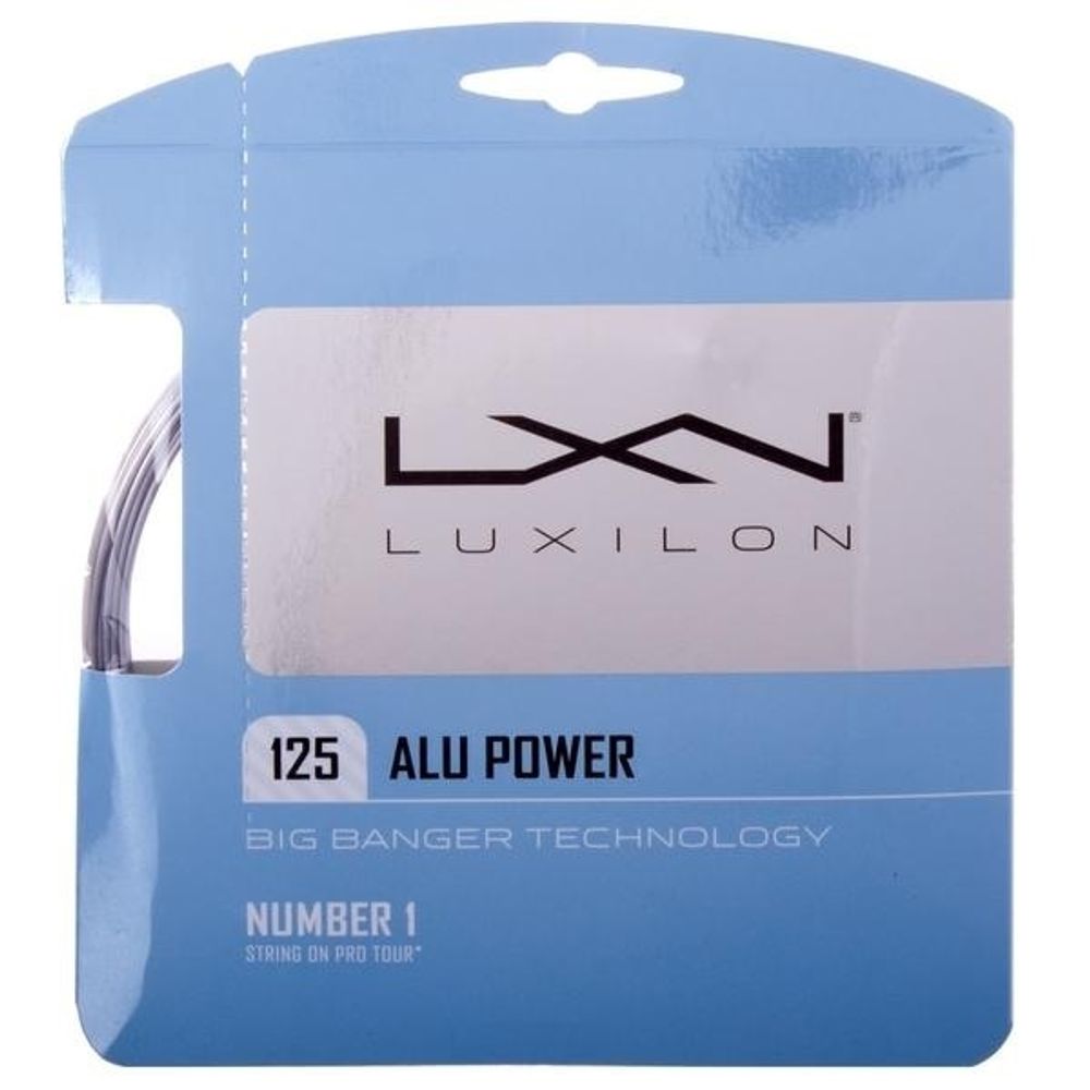 Струны для тенниса LUXILON ALU POWER SILVER Сеты (1 натяжка) 12 м