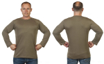 Мужская футболка хаки-олива с длинным рукавом RUS 58 (3XL)