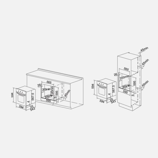 Электрический духовой шкаф EXITEQ F 50EWH