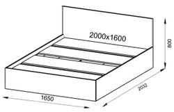 Кровать "Ронда" 1.6