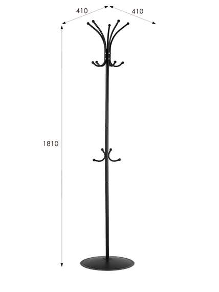 Вешалка напольная Пико 4 черный