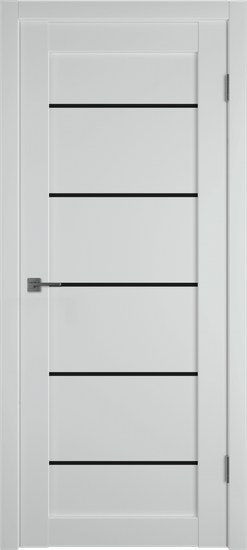 Дверь межкомнатная  EMALEX 27 | EMALEX STEEL | BLACK GLOSS