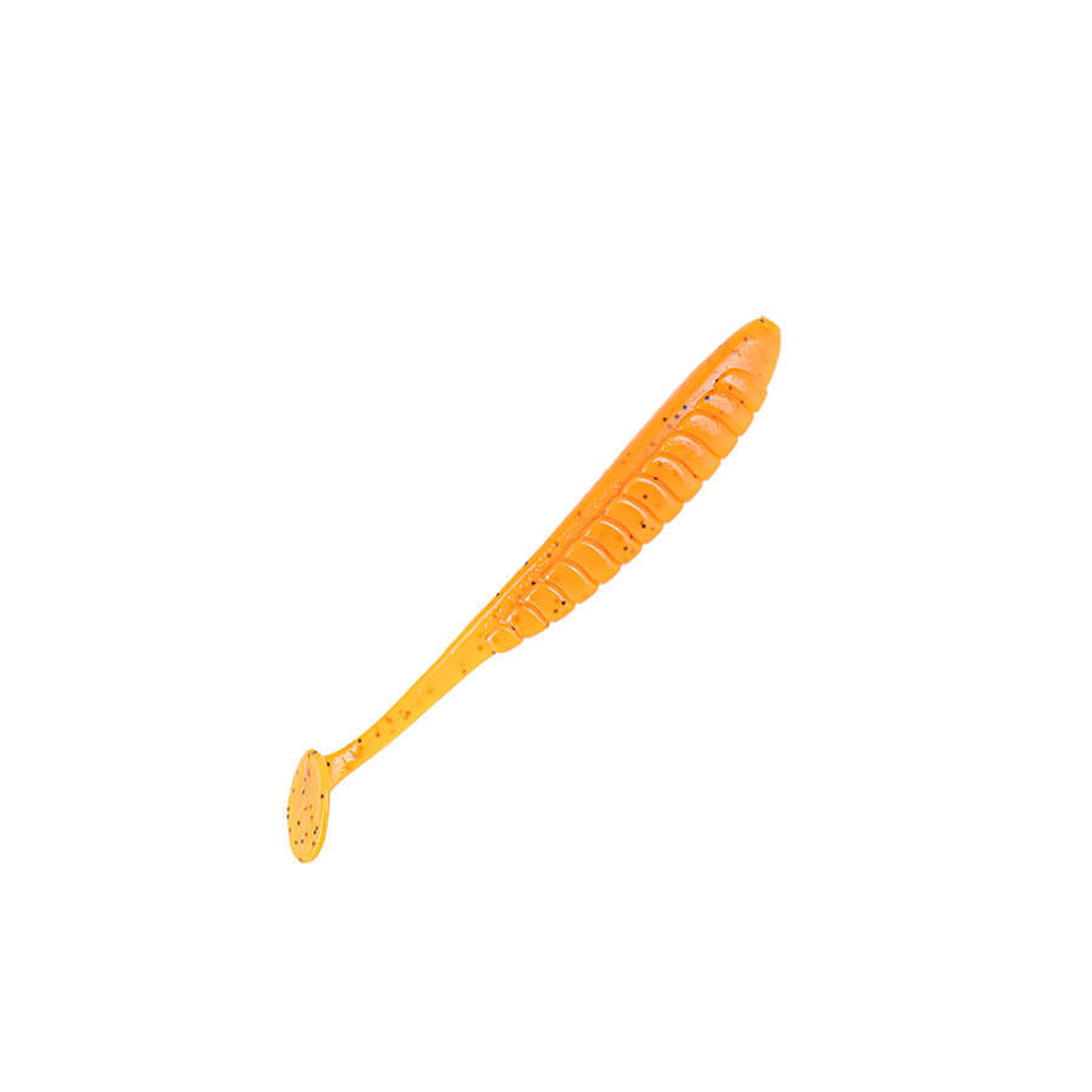 Приманка DS-TWIST 100мм-4шт, цвет (250) морковный, блестки черные