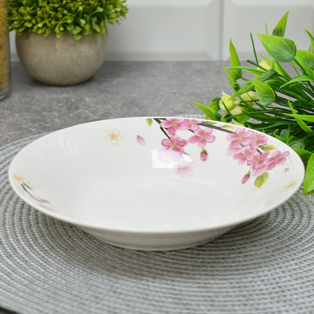 Тарелка суповая 450мл 20см Cherry Blossom