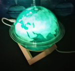Светильник с увлажнителем Planet Земля, питание проводное 5В, подставка