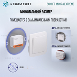 WiFi Реле Sonoff MINIR4 Extreme, 10А/2200Ватт (Работает с Яндекс Алисой)