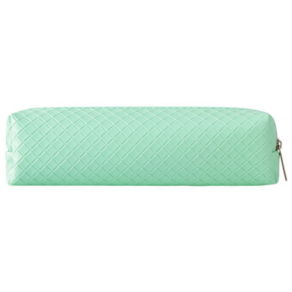 Пенал-косметичка BRAUBERG, матовый, мягкий, "Celebrity", мятный, 21х5х6 см, 228994