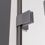 Душевая дверь Veconi Premium Alassio GR AL-120-00-GR-C4 120 стекло прозрачное осветленное/профиль брашированный графит