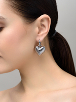 Cерьги "Ribbing Love" Silver