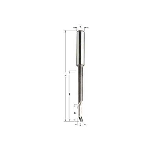 Фреза спиральная по алюминию HSS+Co Z1 S=8 D=10x14/95x120 RH CMT 189.100.51