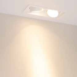 Светильник MS-VORTEX-BUILT-S250x140-2x30W Warm3000 (WH-WH, 17 deg, 230V) (Arlight, IP20 Металл, 5 лет) 057767