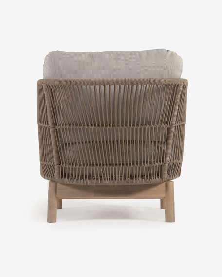 Уличное кресло Catalina, бежевый корд, массив акации