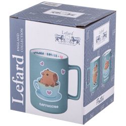 КРУЖКА LEFARD "CAPYBARA+COFFEE" 400МЛ