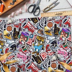 Ткань таффета американские стикеры