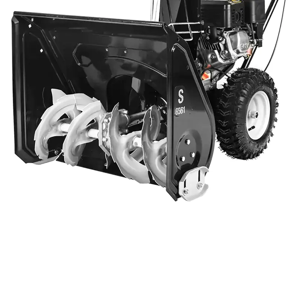 Hyundai S 6561 снегоуборщик бензиновый 6.5 л.с. ковш 61 см, выброс 11 м, 4 вперед/1 назад