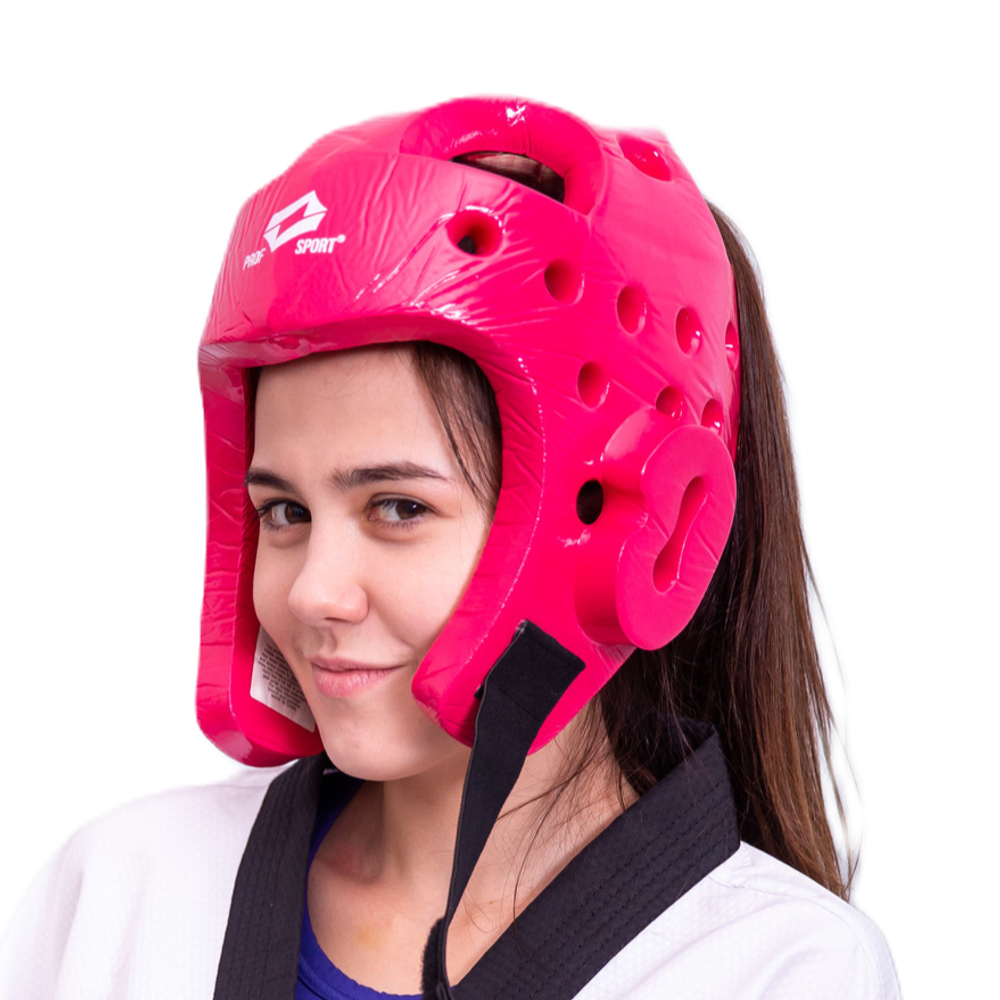 Шлем для тхэквондо ProfSport (усиленная защита) розовый