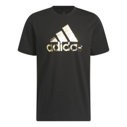 Мужское теннисное поло adidas Power Logo Foil T-Shirt Men - Black, Beige