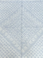 Оренбургский пуховый платок-паутинка А120-04 голубой