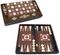 POLYESTER ANTIQUE BACKGAMMON PEARL