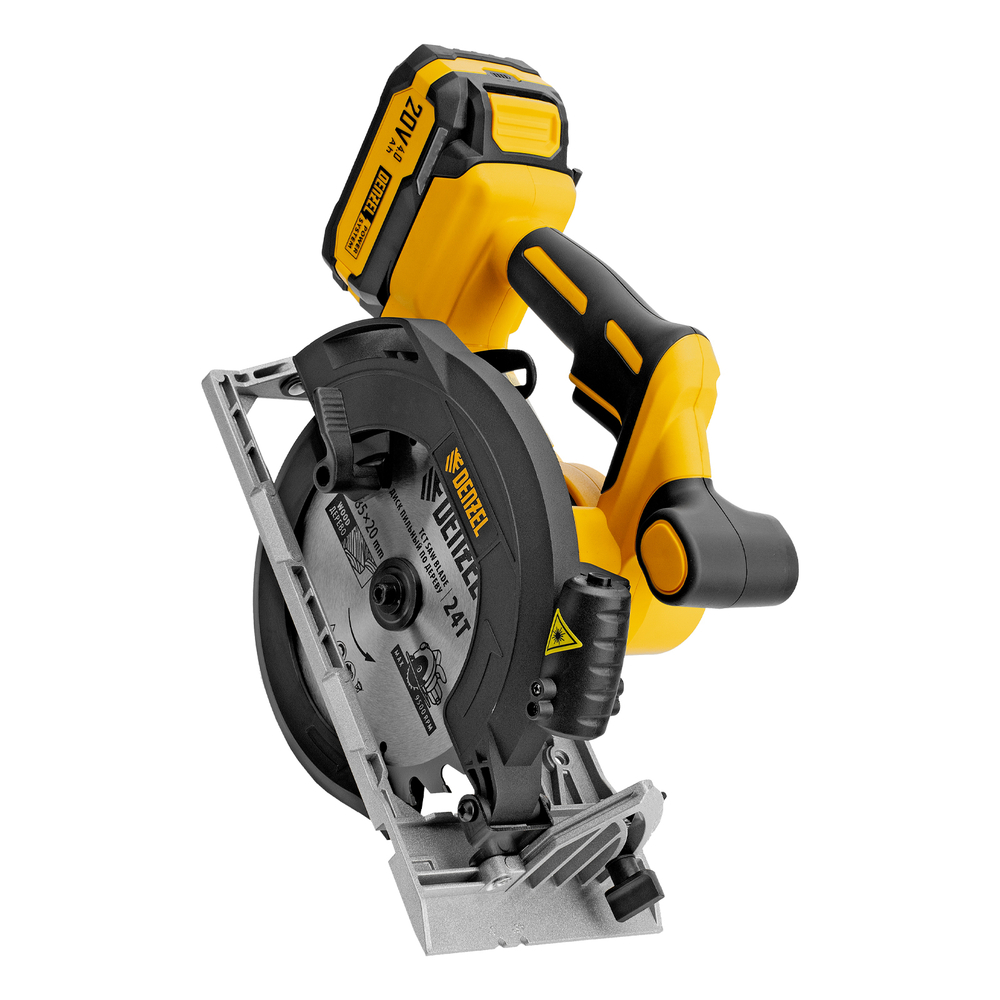 Пила циркулярная аккумуляторная бесщет. CCSH-BL-20-185, 185 мм, Li-Ion, 20 В// Denzel