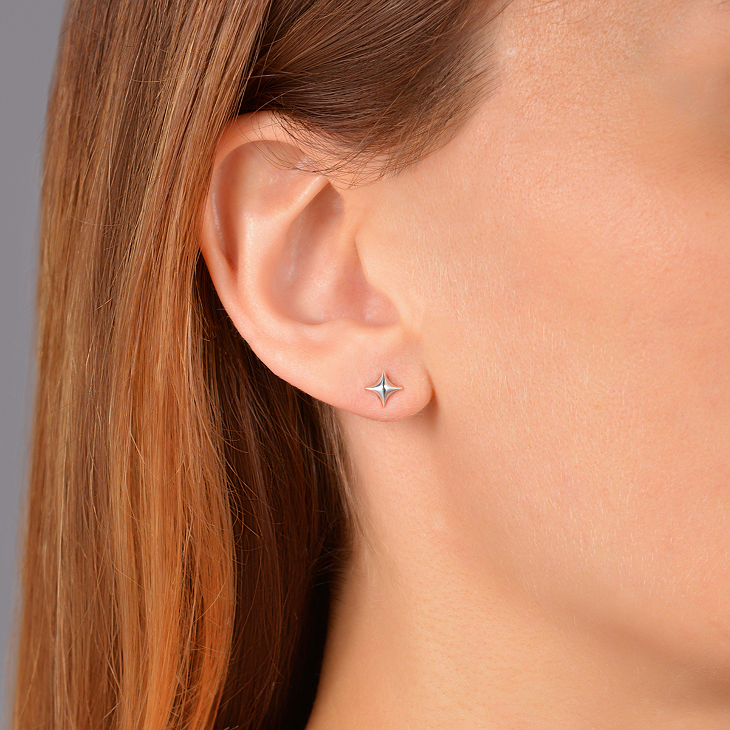 Серьги гвоздики Stella granda