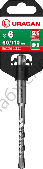 URAGAN 6х110 мм, SDS-plus бур (29311-110-06)