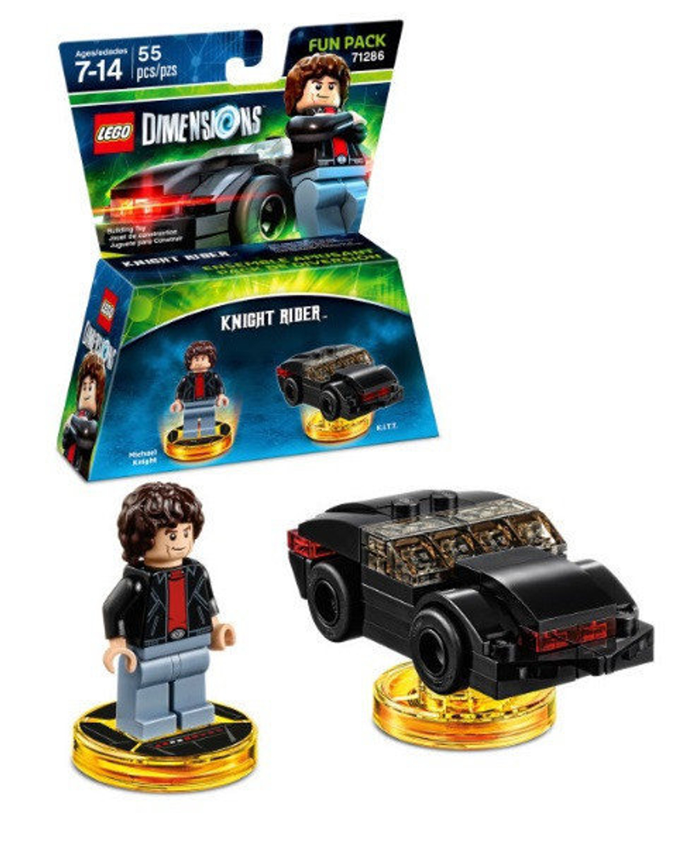 LEGO Dimensions: Рыцарь дорог (Fun Pack) 71286 — Knight Rider (Michael Knight and K.I.T.T.) (Fun Pack) — Лего Измерения