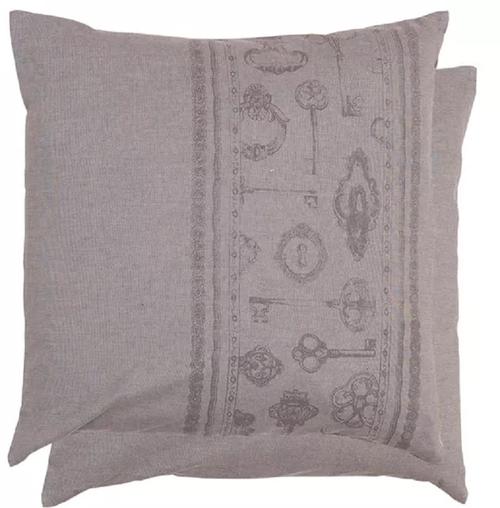 Наволочка декоративная "Ключи" 50х50см хлопок