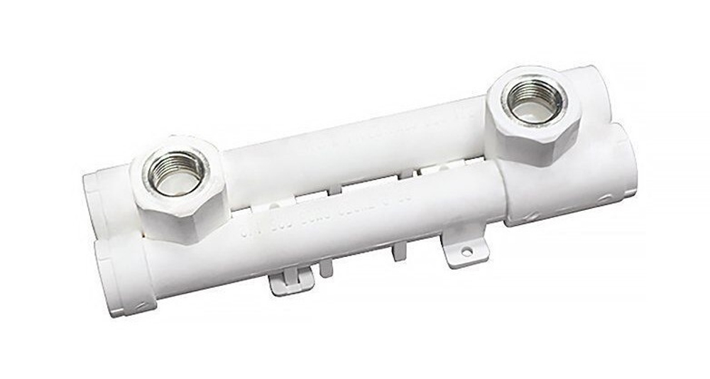 Планка для смесителя проходная ВР Ø 20*1/2 PPR (белый)