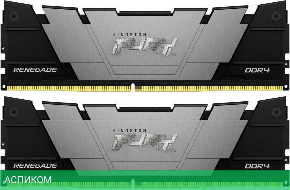 Оперативная память Kingston Fury Renegade Black 16GB DDR4 (KF432C16RB2K2/16)